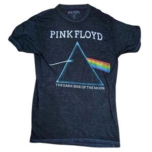 Target Women Pink Floyd Graphic Black Short Sleeve Tshirt-Size Medium